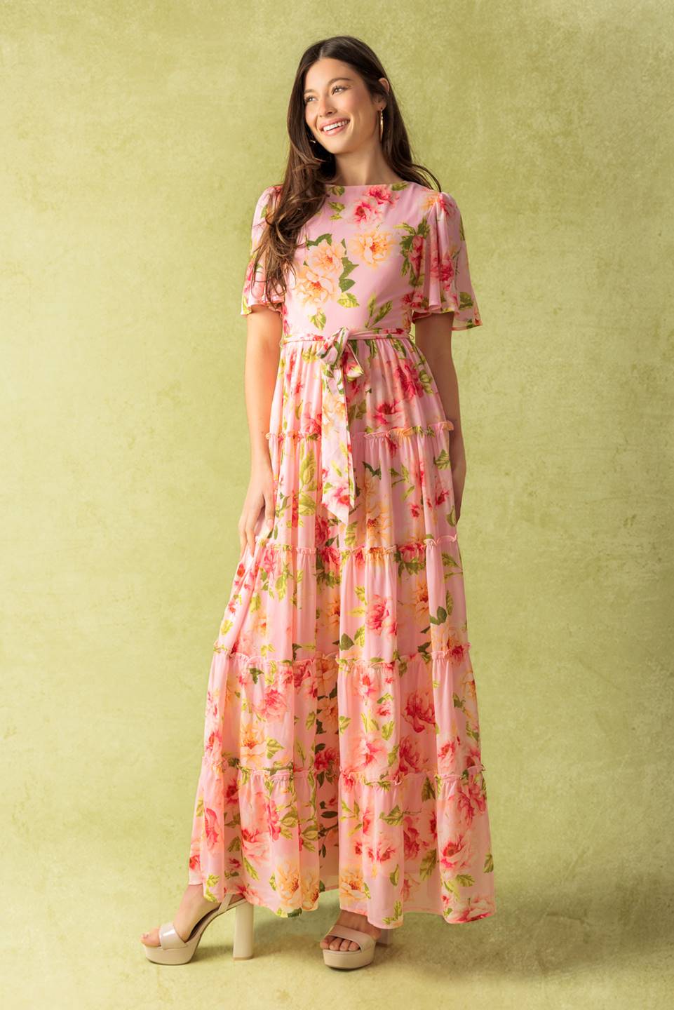 WHICH CHAPTER WOVEN MAXI DRESS Flying Tomato